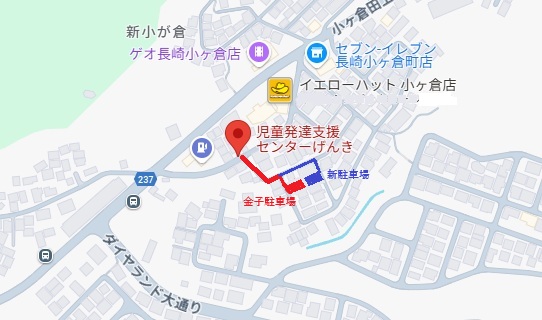 駐車場へのマップ